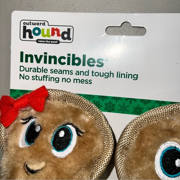 NEW Outward Hound Invincibles 2 Pack Dog Toys Durable Seams & Tough Lining - Picture 5 of 6